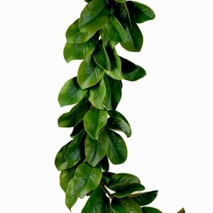 Serene Spaces Living Green Artificial 6 Foot Magnolia Leaf Garland